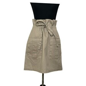 Rebecca Minkoff Beige Paperbag Bradley Paperbag Skirt Size Medium